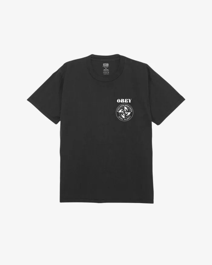 Men STAY ALERT PIGMENT TSHIRT Pigment Surf Spray OBEY Clothing TSHIRTS