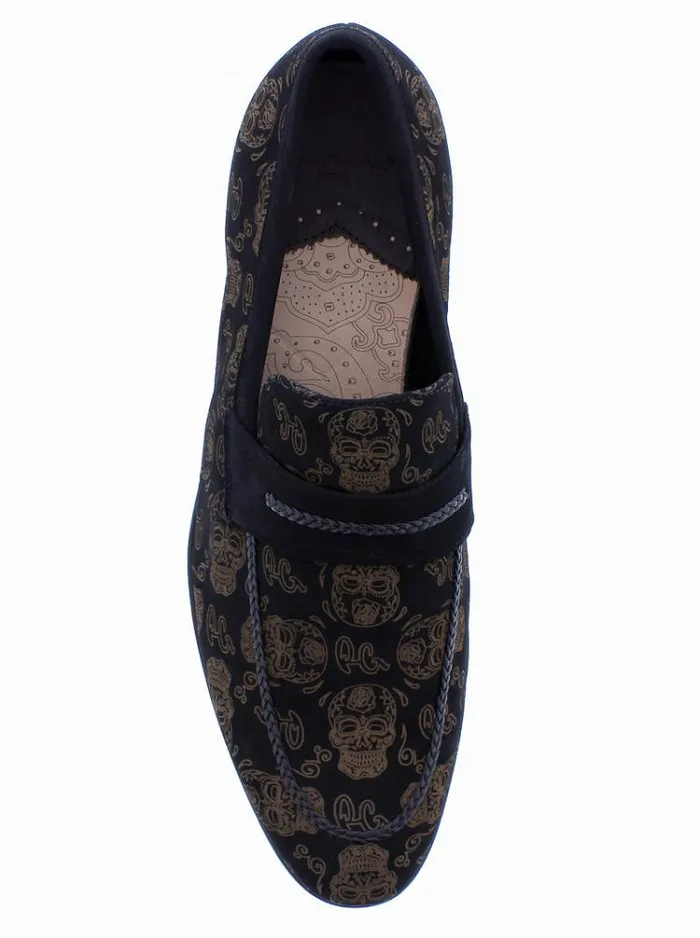 Men STEVIO LOAFER Navy Robert Graham Shoes