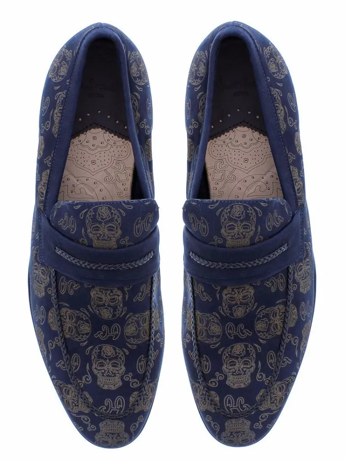 Men STEVIO LOAFER Navy Robert Graham Shoes