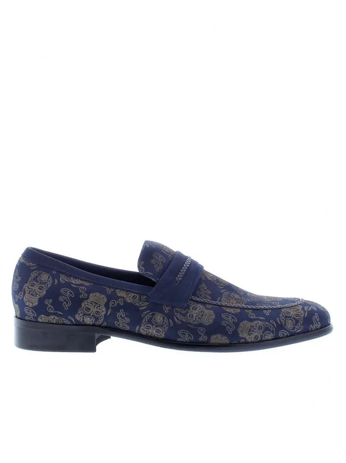 Men STEVIO LOAFER Navy Robert Graham Shoes
