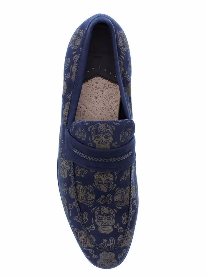 Men STEVIO LOAFER Navy Robert Graham Shoes