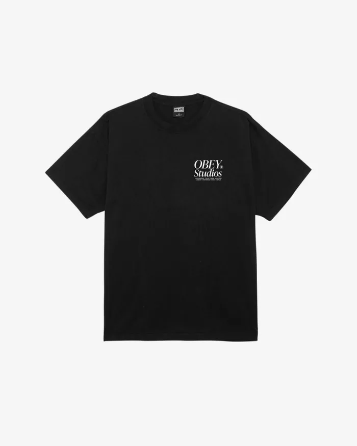 Men STUDIOS ICON HEAVYWEIGHT TSHIRT Hydrangea OBEY Clothing TSHIRTS