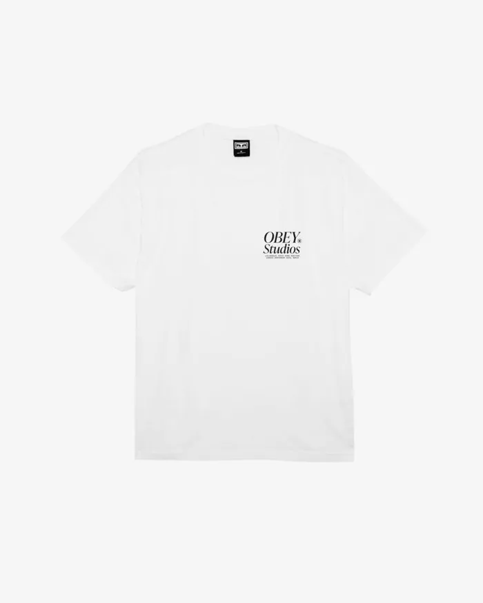 Men STUDIOS ICON HEAVYWEIGHT TSHIRT Hydrangea OBEY Clothing TSHIRTS
