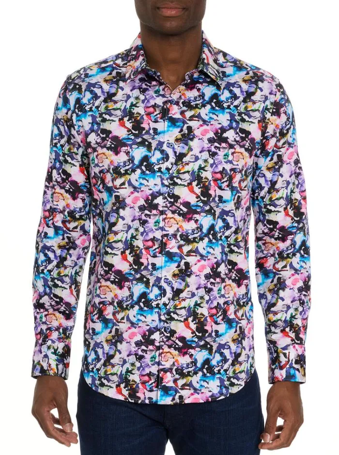 Men THE ATLAS LONG SLEEVE BUTTON DOWN SHIRT Multi Robert Graham Button Down Shirts