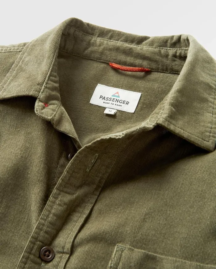 Men Tops Passenger Backcountry Cord Light Shirt Dusty Olive Dusty Olive