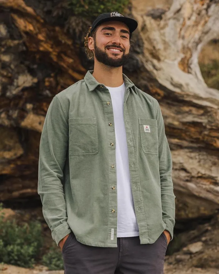 Men Tops Passenger Backcountry Cord Shirt Pistachio Pistachio