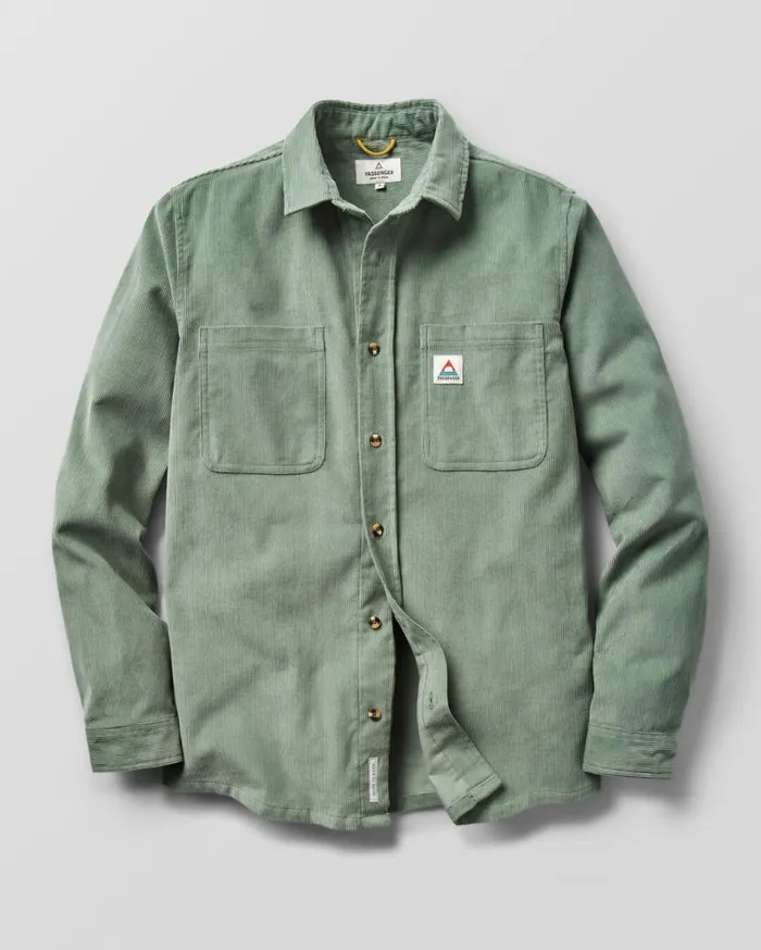 Men Tops Passenger Backcountry Cord Shirt Pistachio Pistachio
