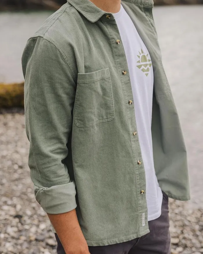 Men Tops Passenger Backcountry Cord Shirt Pistachio Pistachio
