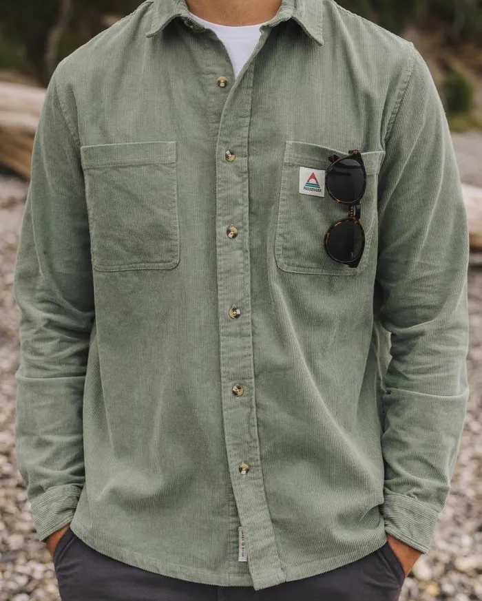 Men Tops Passenger Backcountry Cord Shirt Pistachio Pistachio