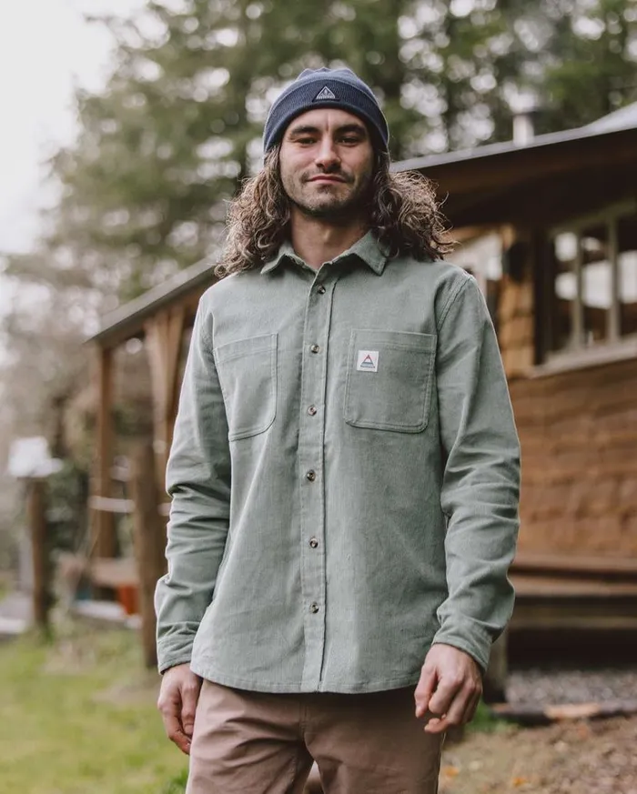 Men Tops Passenger Backcountry Cord Shirt Pistachio Pistachio