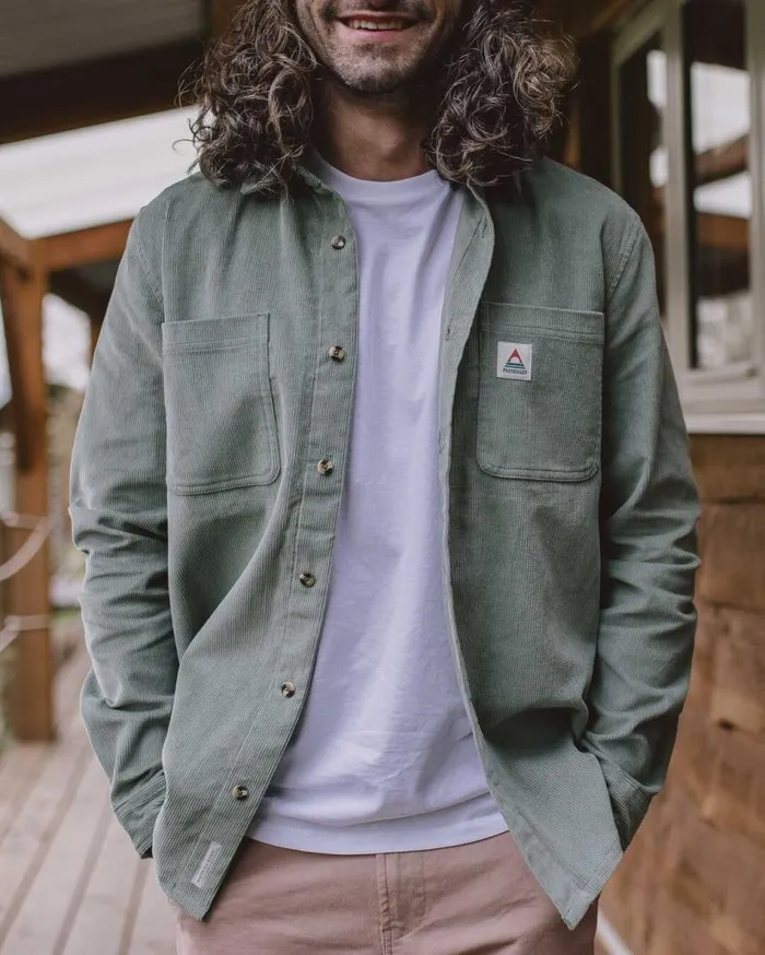 Men Tops Passenger Backcountry Cord Shirt Pistachio Pistachio