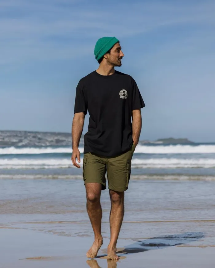 Men Tops Passenger Elbio Recycled Relaxed Fit TShirt Black Black