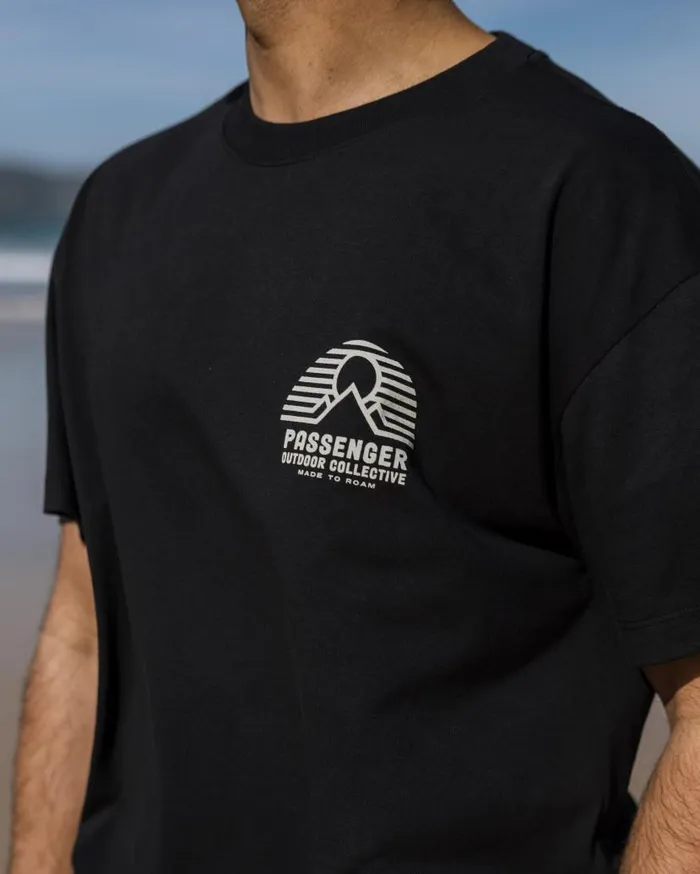 Men Tops Passenger Elbio Recycled Relaxed Fit TShirt Black Black