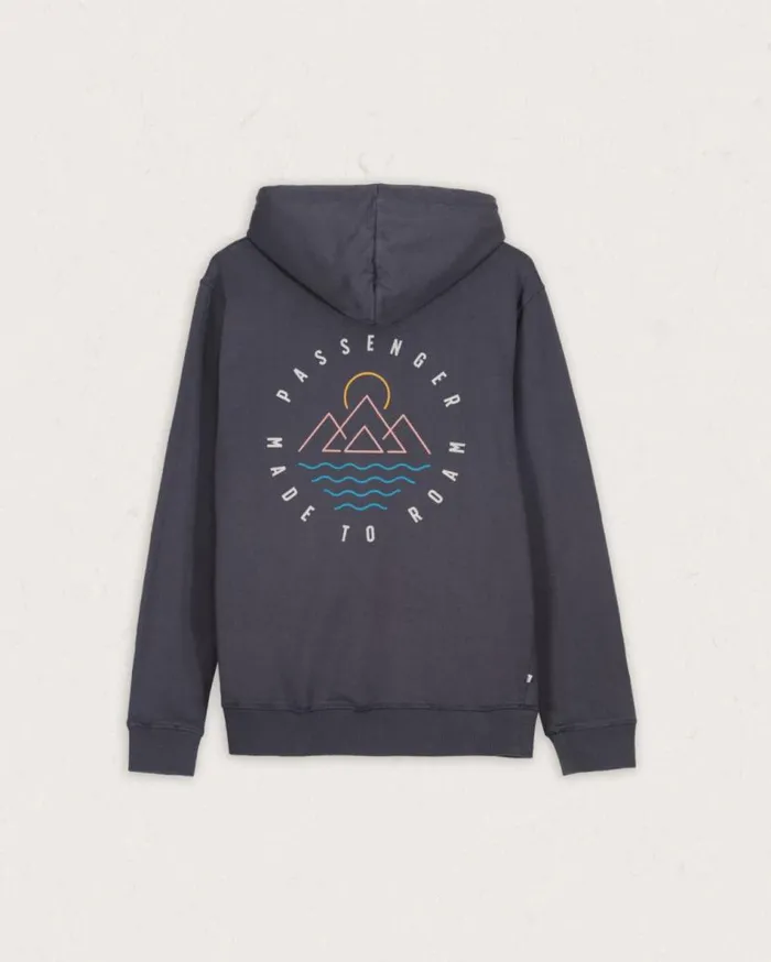 Men Tops Passenger Escapism Recycled Cotton Hoodie Faded Black Faded Black