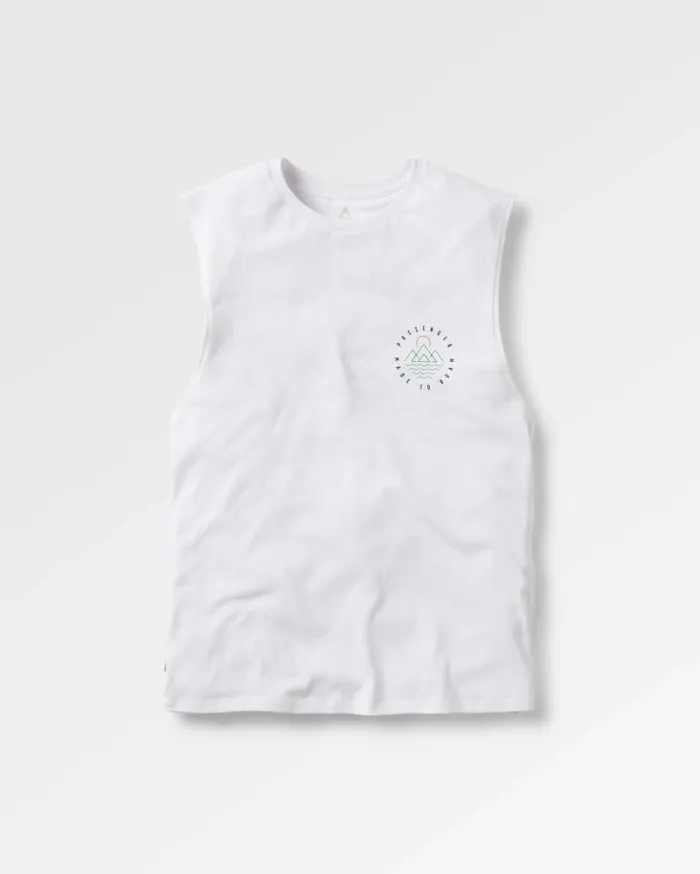 Men Tops Passenger Escapism Recycled Cotton Vest White White