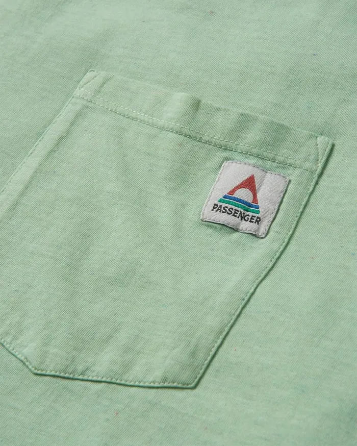 Men Tops Passenger Heritage Recycled Relaxed Fit TShirt Green Fig Green Fig