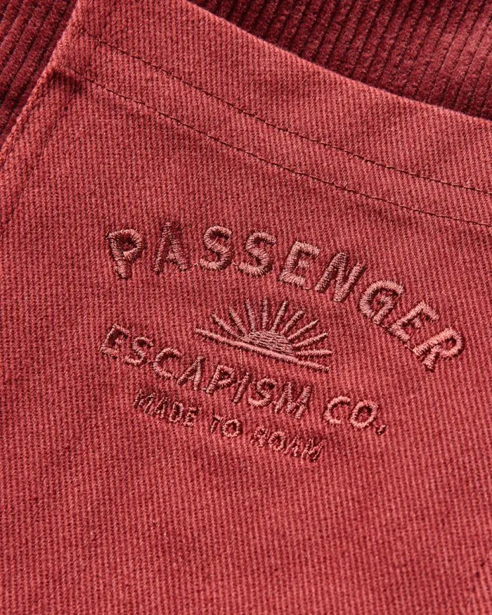 Men Tops Passenger Kodiak Sherpa Lined Cord Overshirt Russet Brown Russet Brown