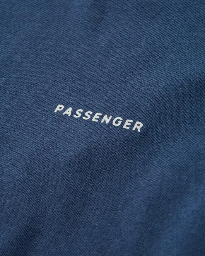 Men Tops Passenger Made To Roam Recycled Cotton TShirt Rich Navy Rich Navy