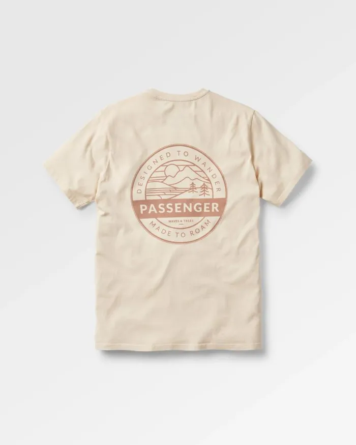 Men Tops Passenger Odyssey Recycled Cotton TShirt Birch Birch