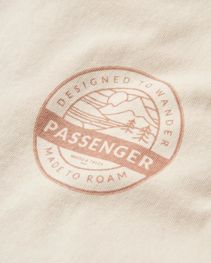 Men Tops Passenger Odyssey Recycled Cotton TShirt Birch Birch