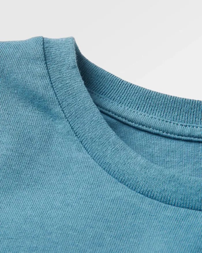 Men Tops Passenger Odyssey Recycled Cotton TShirt Provincial Blue Provincial Blue