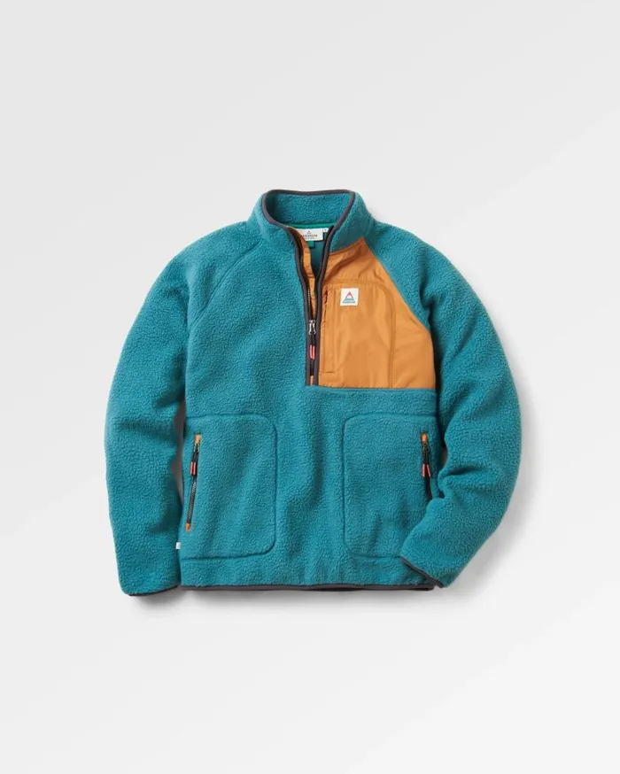 Men Tops Passenger Offgrid 20 12 Zip Recycled Sherpa Fleece Mediterranean Mediterranean