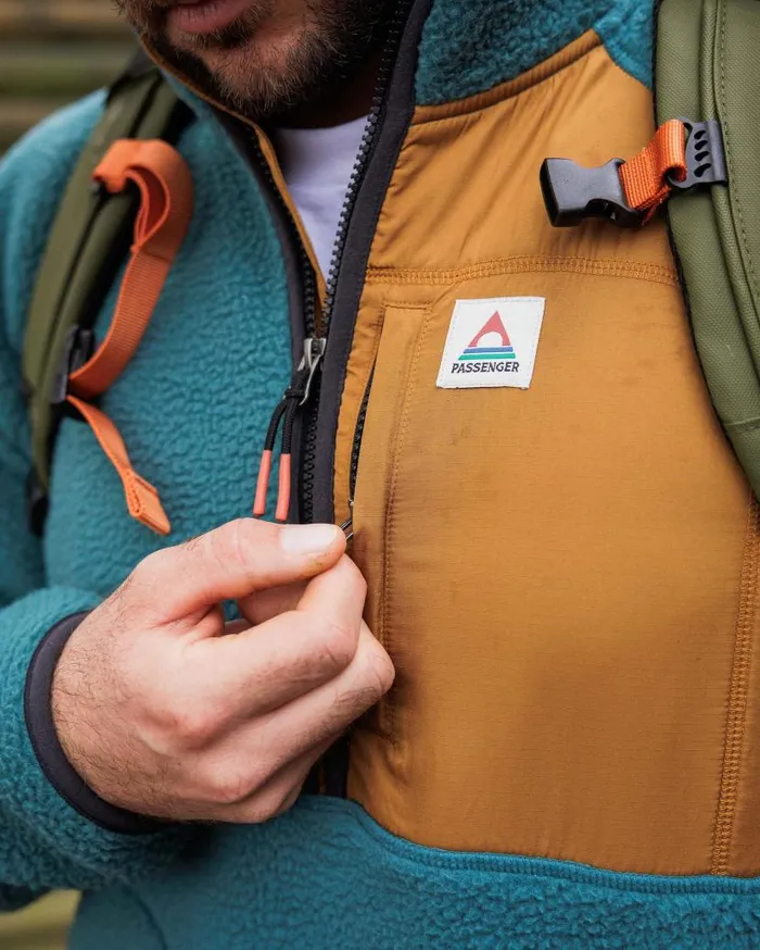 Men Tops Passenger Offgrid 20 12 Zip Recycled Sherpa Fleece Mediterranean Mediterranean