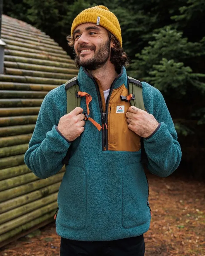 Men Tops Passenger Offgrid 20 12 Zip Recycled Sherpa Fleece Mediterranean Mediterranean