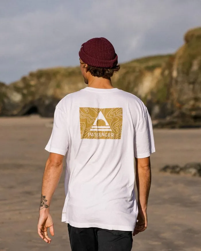 Men Tops Passenger Purpose Recycled Relaxed Fit TShirt White White