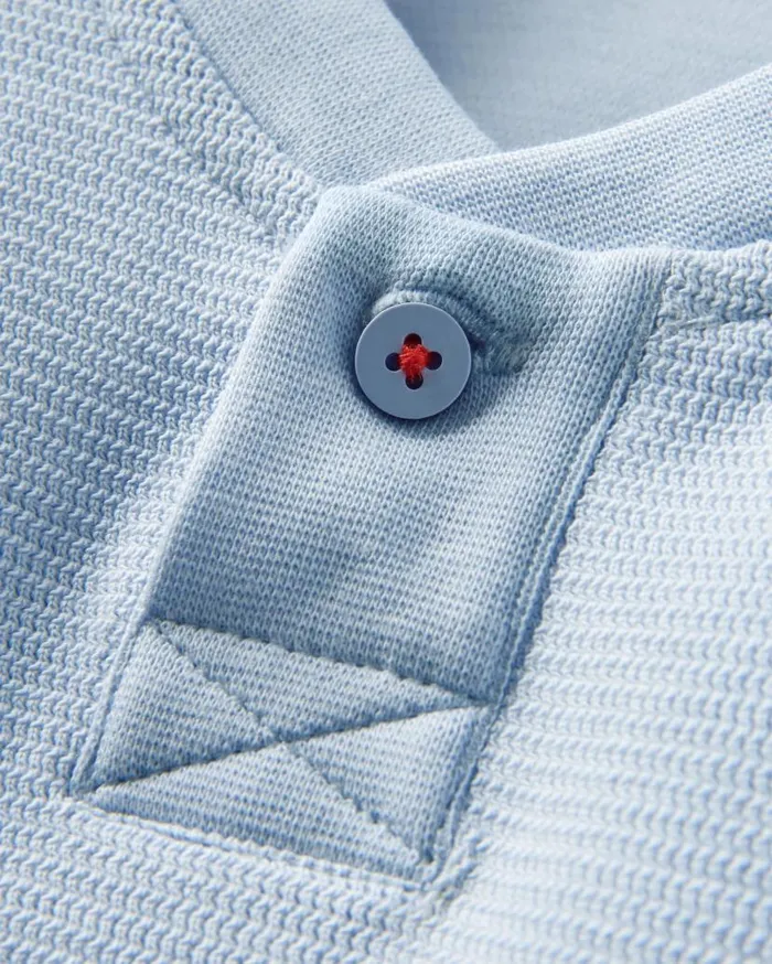Men Tops Passenger Stream Button Up Henley Pale Blue Pale Blue