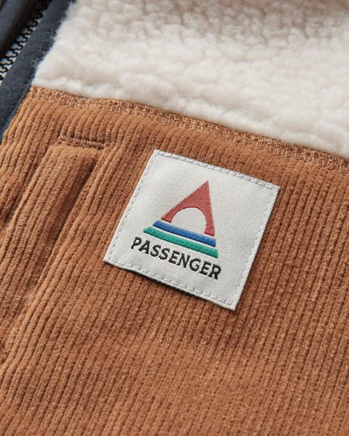 Men Tops Passenger Trekker Recycled DeepPile Sherpa Fleece Warm Ivory Warm Ivory