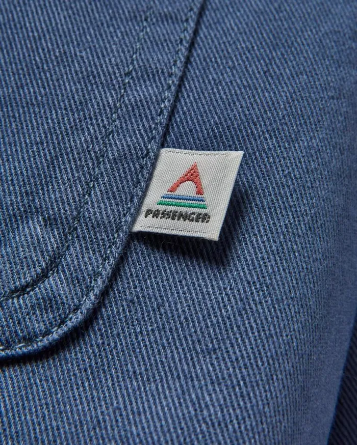 Men Tops Passenger Vision Organic Cotton Shirt Dark Denim Dark Denim