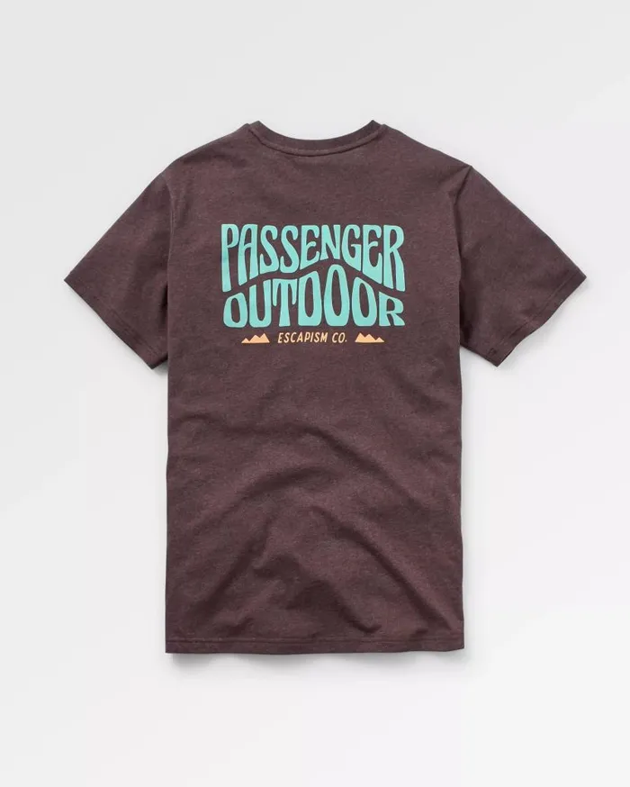 Men Tops Passenger Yuca Organic Cotton TShirt Java Marl Java Marl