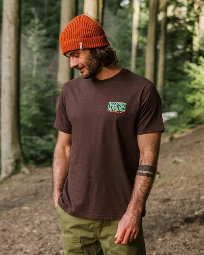 Men Tops Passenger Yuca Organic Cotton TShirt Java Marl Java Marl