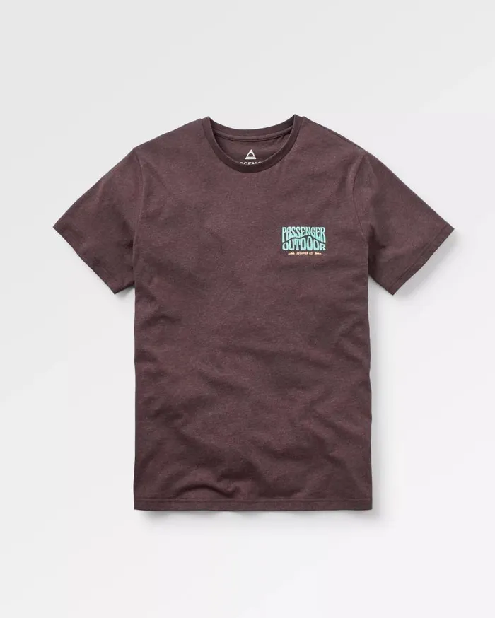 Men Tops Passenger Yuca Organic Cotton TShirt Java Marl Java Marl