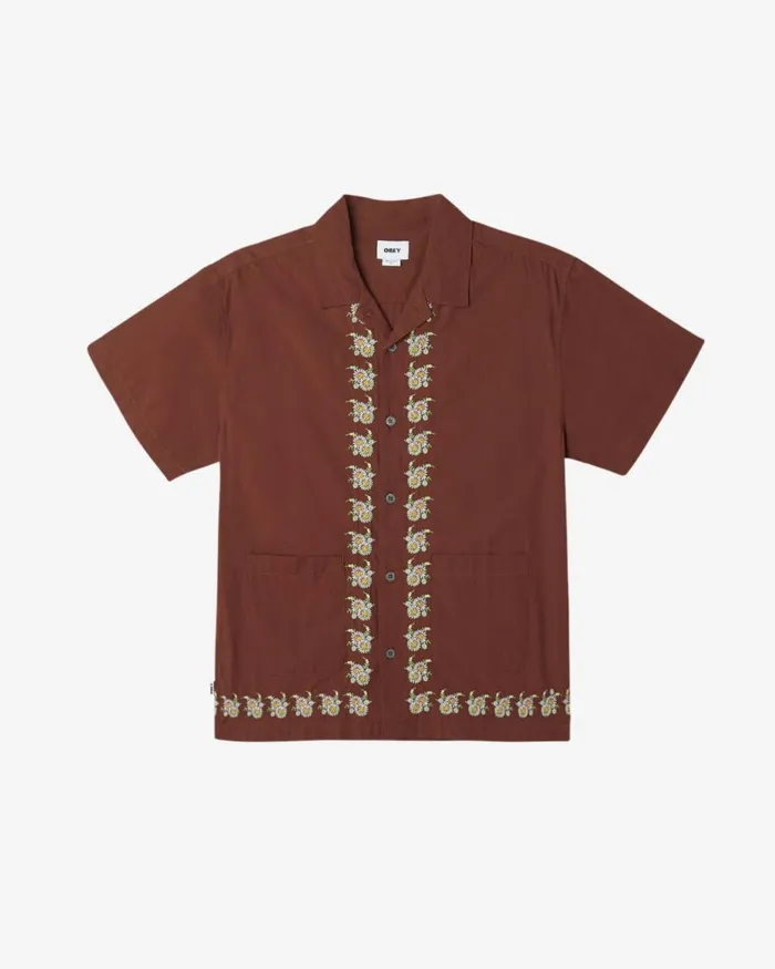 Men TRES SS SHIRT White OBEY Clothing TOPS