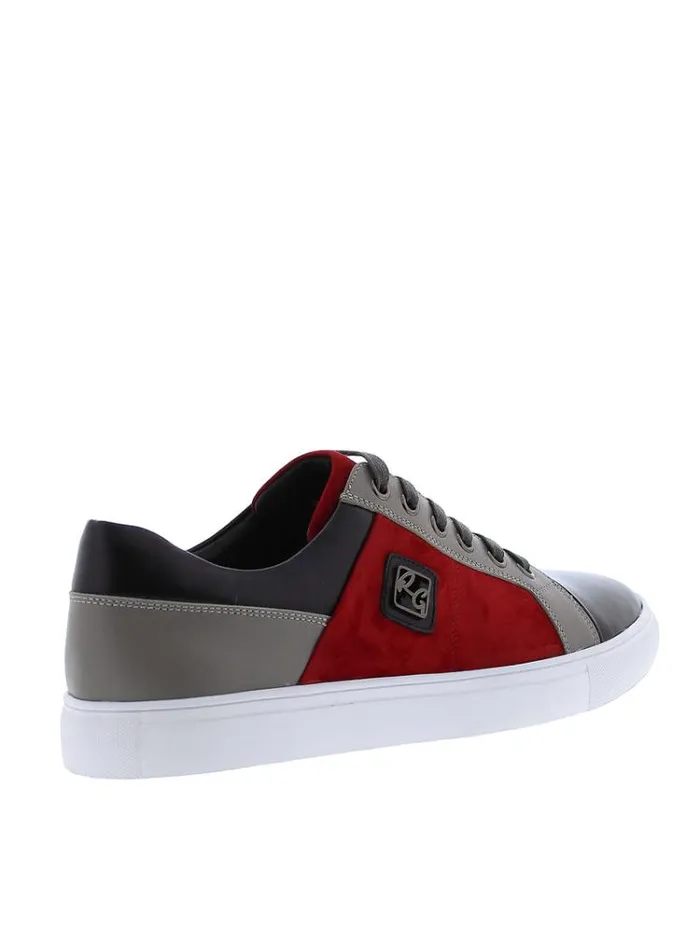 Men TRIXIE C LACE UP SNEAKER Red Robert Graham Shoes
