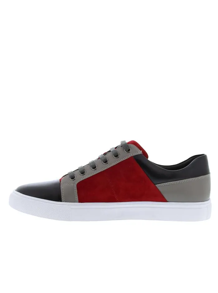 Men TRIXIE C LACE UP SNEAKER Red Robert Graham Shoes