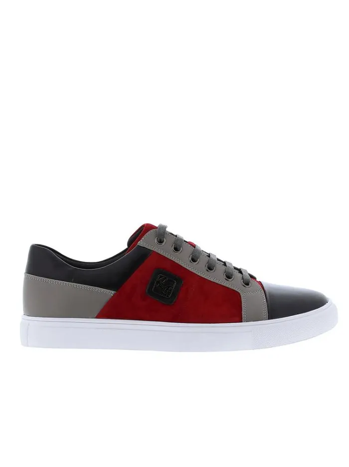 Men TRIXIE C LACE UP SNEAKER Red Robert Graham Shoes