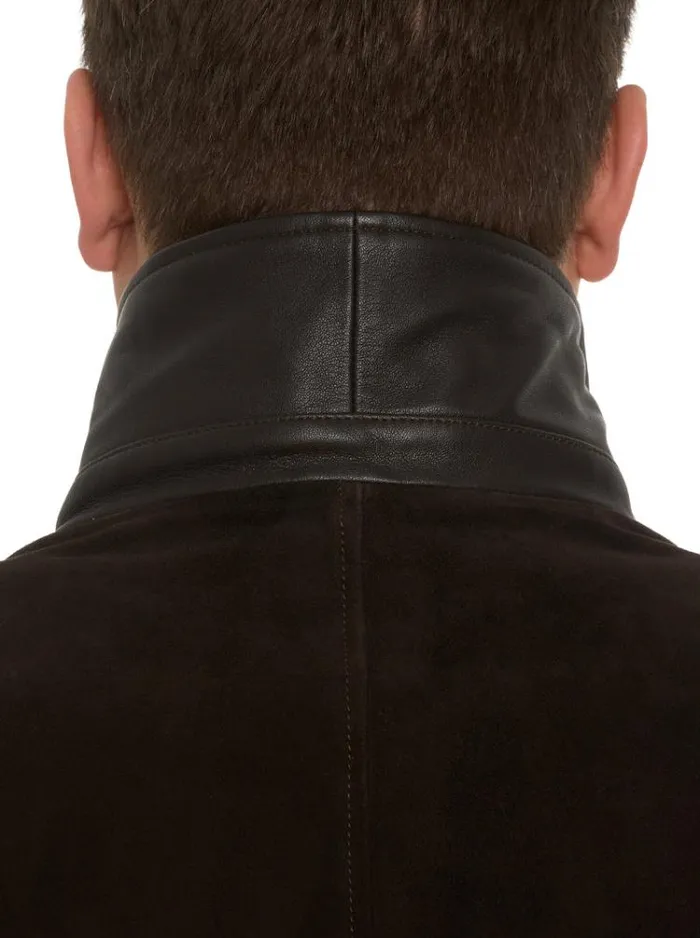 Men UPTOWN XVII LEATHER BLAZER Dark Brown Robert Graham Blazers