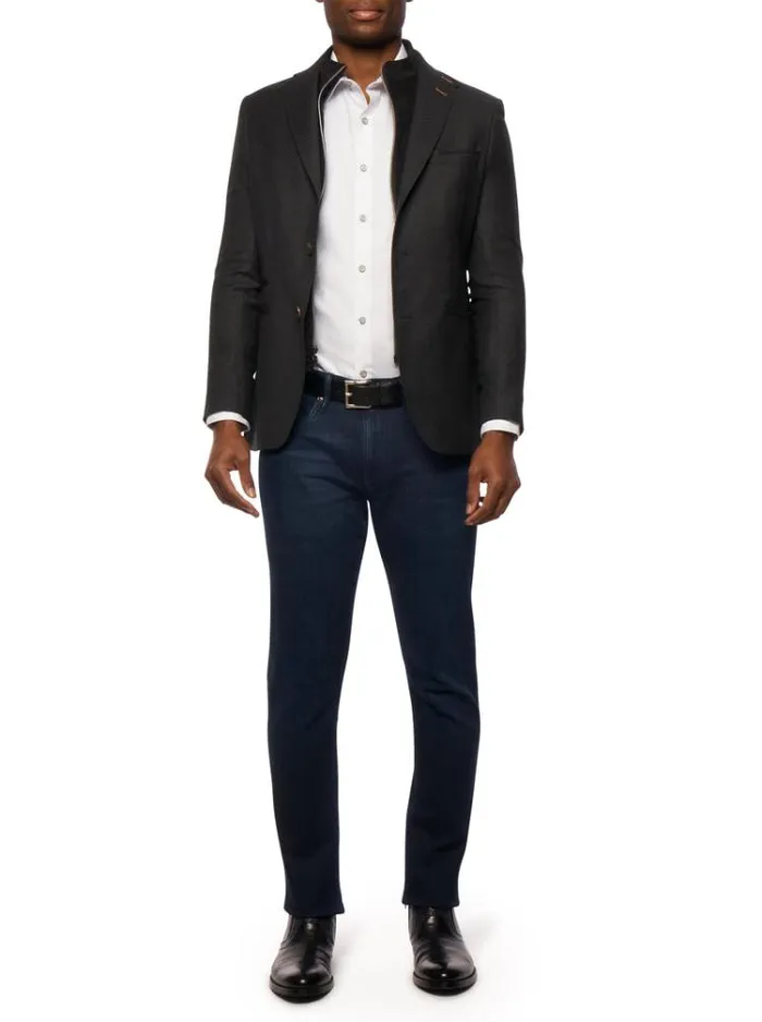 Men UPTOWN XX BLAZER LONG FIT Black Robert Graham Blazers