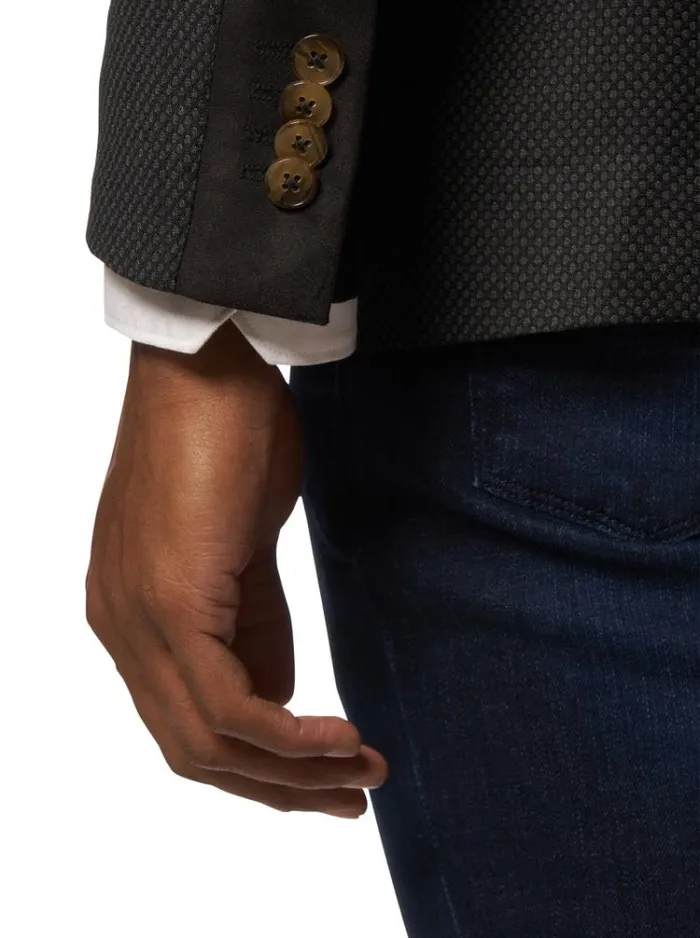 Men UPTOWN XX BLAZER LONG FIT Black Robert Graham Blazers