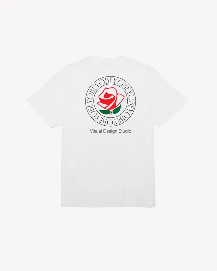 Men VISUAL DESIGN STUDIO CLASSIC TSHIRT White OBEY Clothing TSHIRTS