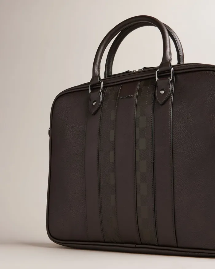 Men WAYMON 8211 House Check PU Document Bag Brownchocolate Ted Baker Document Bags Men WAYMON 8211 House Check PU Document Bag Brownchocolate Ted Baker Document Bags