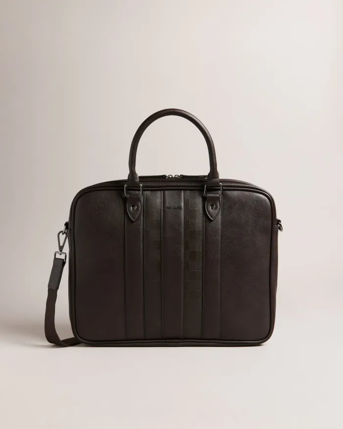 Men WAYMON 8211 House Check PU Document Bag Brownchocolate Ted Baker Document Bags Men WAYMON 8211 House Check PU Document Bag Brownchocolate Ted Baker Document Bags