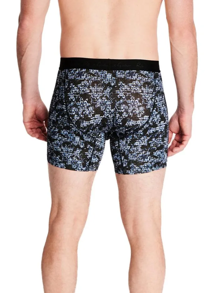 Men WINDOW PRINT BOXER BRIEF Black Robert Graham Pajamas and Underwear