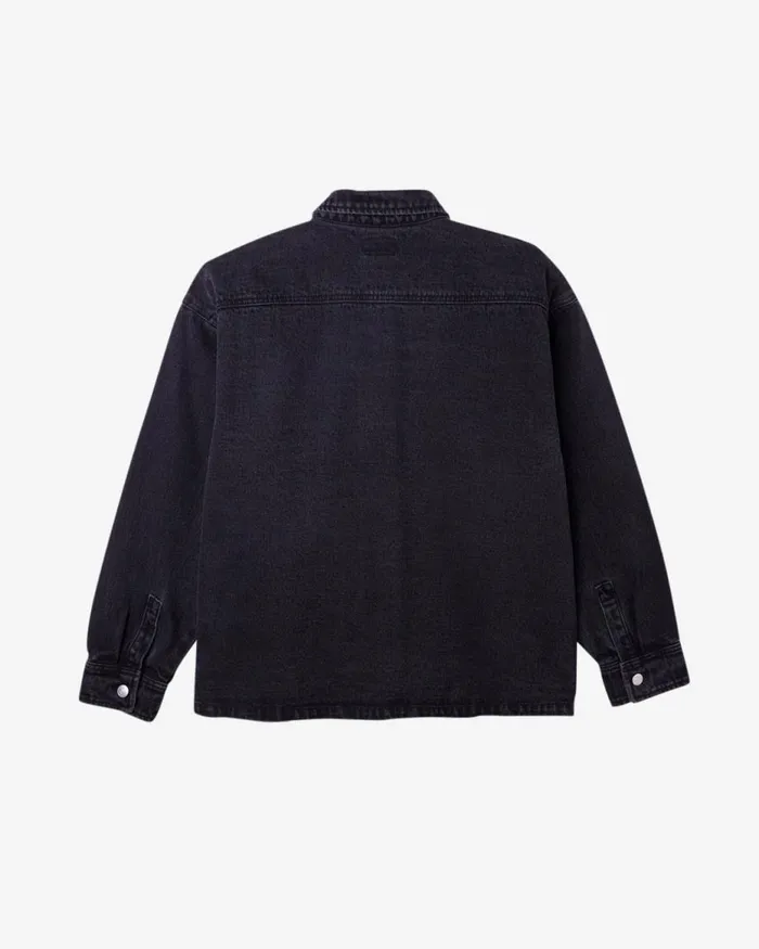 Men WINSTON SHIRT JACKET Light Indigo OBEY Clothing JACKETS