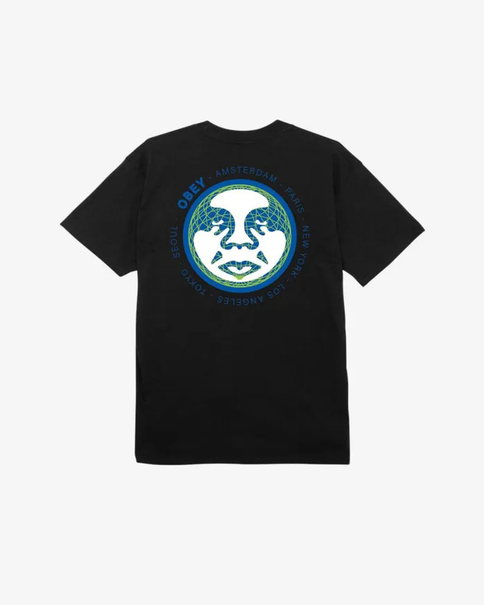 Men WIRE ICON CLASSIC TSHIRT Black OBEY Clothing TSHIRTS