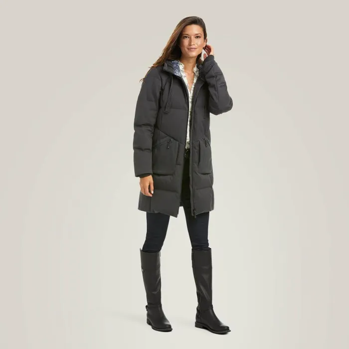 Menlo Down Jacket Charcoal Women Ariat Jackets and Vests