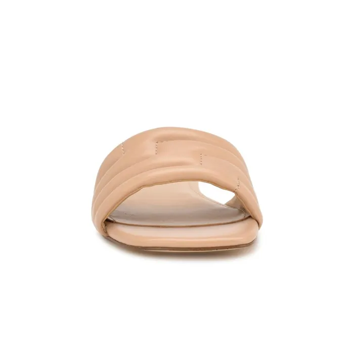 Menqs Flat Slide Sandals Light Pink Women Nine West Low Heel Menqs Flat Slide Sandals Light Pink Women Nine West Low Heel